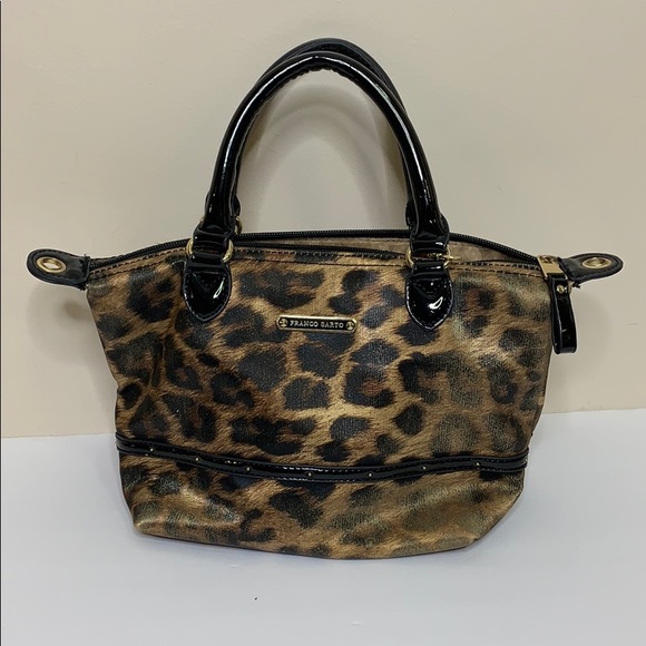 Franco Sarto | Mini Leonard Print Handbag + Change Purse | Travel Bag Set Case - Picture 3 of 8